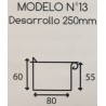Soporte pletina encaje largo