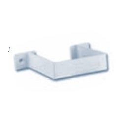 Abrazadera tubo cuadrado PVC