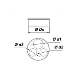 Tapón reducción triple M-H