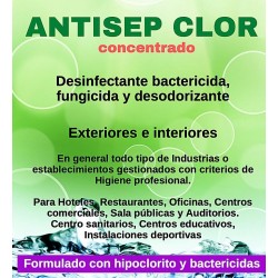Desinfectante clorado para exteriores
