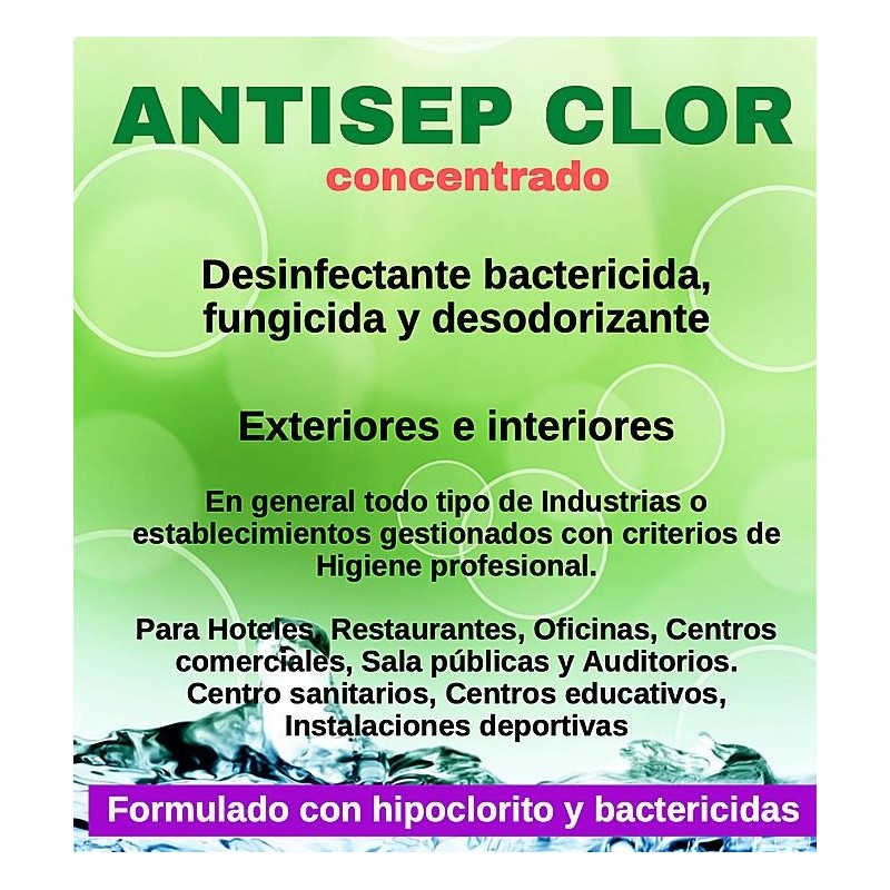 Desinfectante clorado para exteriores