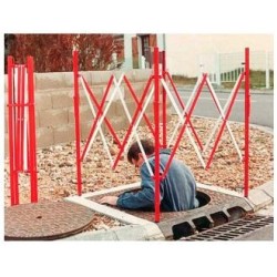 valla extensible plegada cuadrada