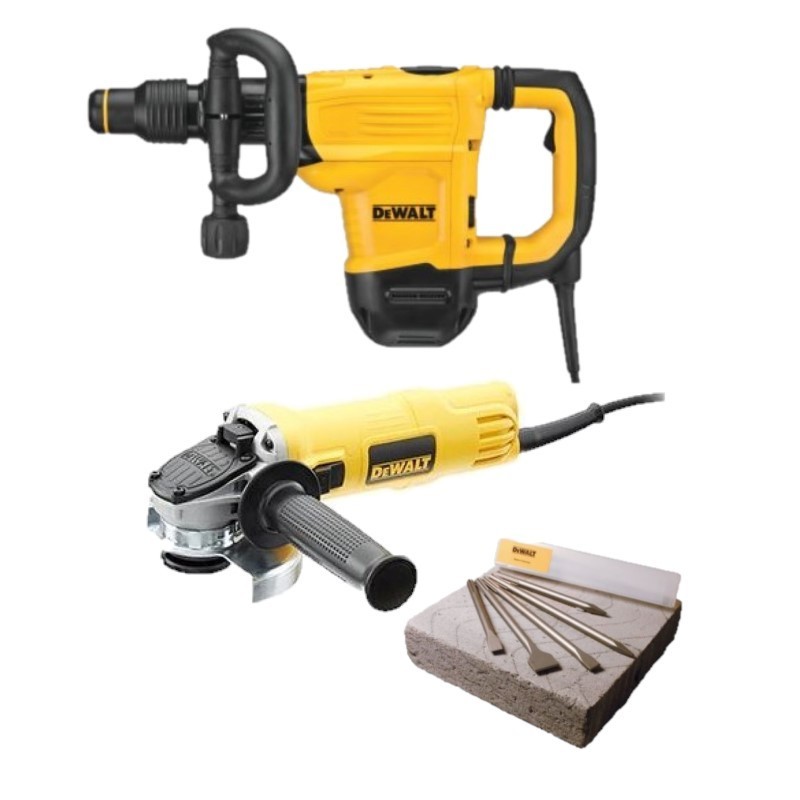 Kit 3 Martillo + Amoladora 115 + Conjunto Punteros