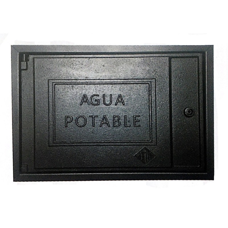 TAPA REGISTRO PARED ALUMINIO MOD. BLACK