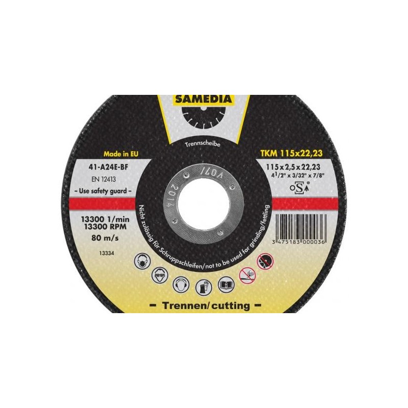 Disco Inox. Mod. Master TKM 230 x 3