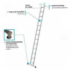 Escalera Fija Single