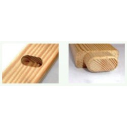 Escalera Tijera Madera Peldaño Ancho