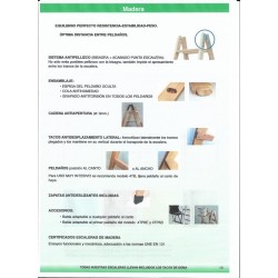 Escalera Tijera Madera Haya