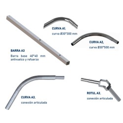 COMPONENTES BARANDILLA ALUMINIO 1