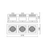 Amaltea Luminaria 3 Bombillas PAR16