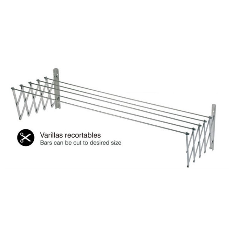 Tendedero aluminio - inox extensible