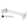 Tendedero aluminio - inox extensible