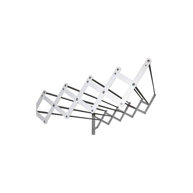 Tendedero 10 varillas aluminio extensible blanco