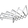 Tendedero 10 varillas aluminio extensible blanco