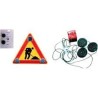 Juego de 3 luces para señales metálicas