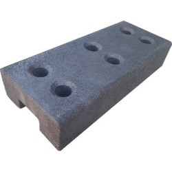 Base Caucho Valla Obra 16 kg Ø45 mm