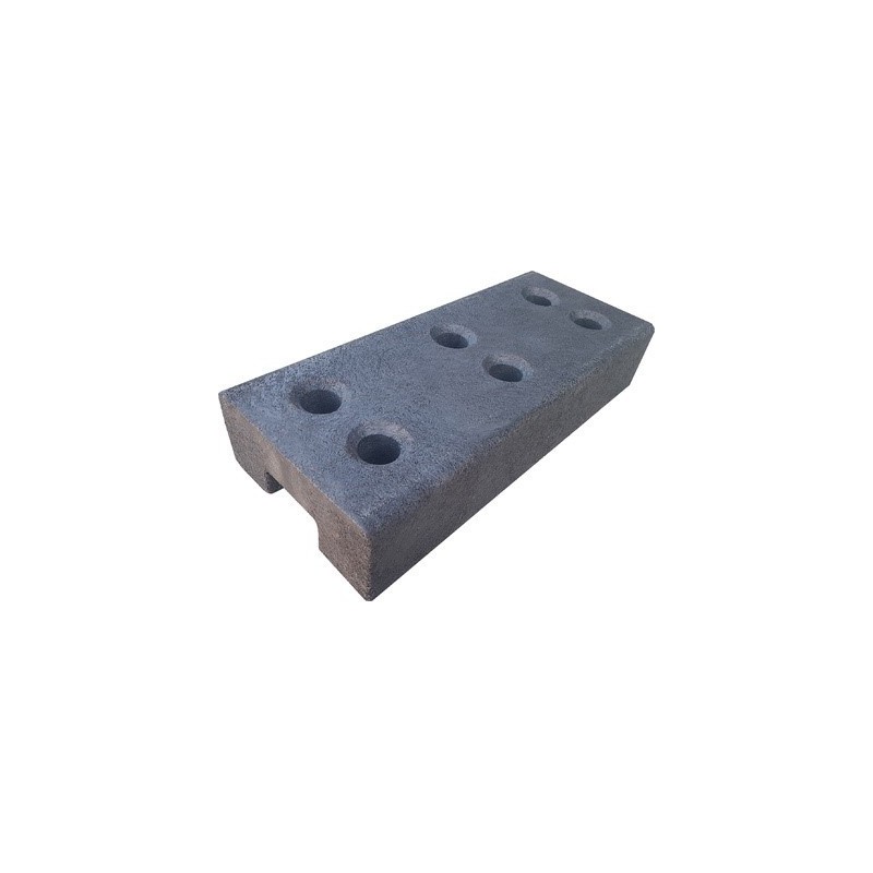 Base Caucho Valla Obra 16 kg Ø45 mm