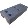 Base Caucho Valla Obra 16 kg Ø45 mm