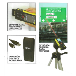 Medidor Laser Métrica Flash 120 Zoom