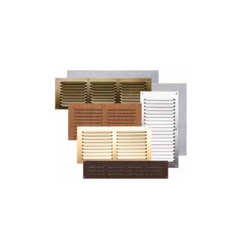Rejillas Alu y Inox con Mosquitera Rectangulares