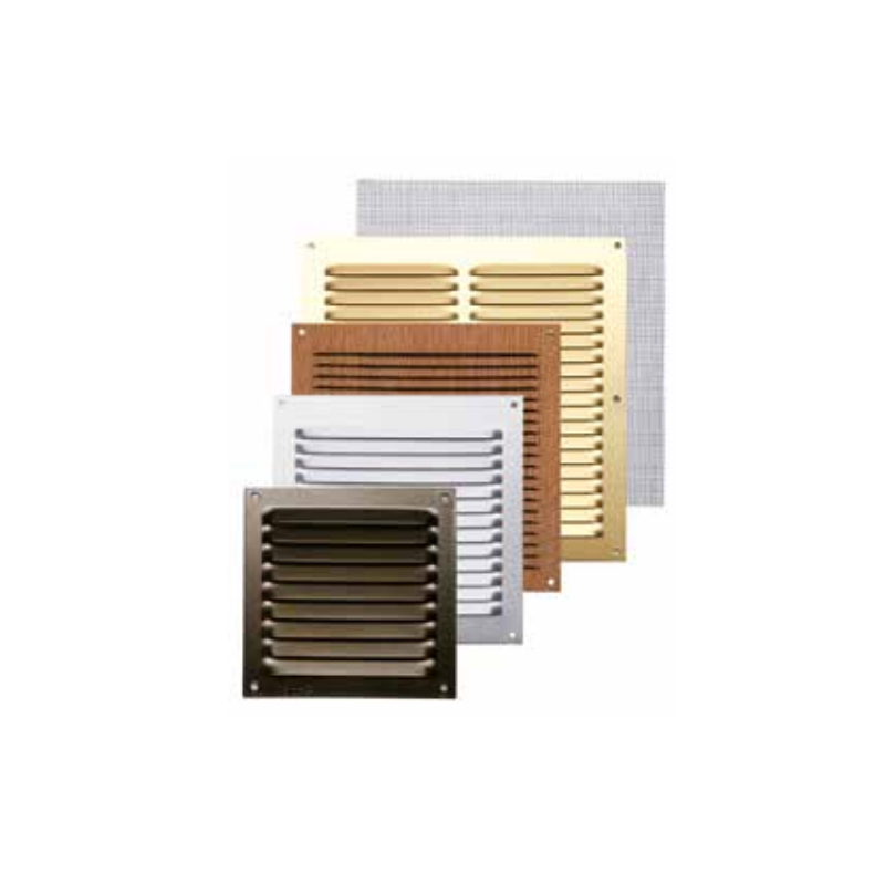 Rejillas Alu y Inox con Mosquitera Cuadraras