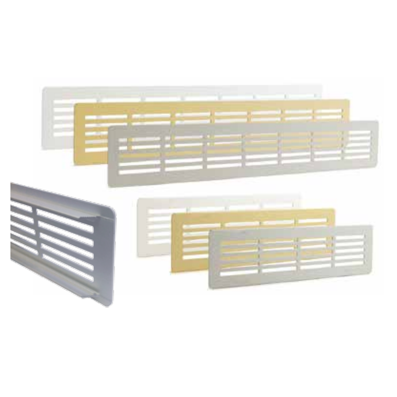 Rejillas ventilación de aluminio