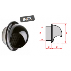 Rejilla Inox Negro Empotrable