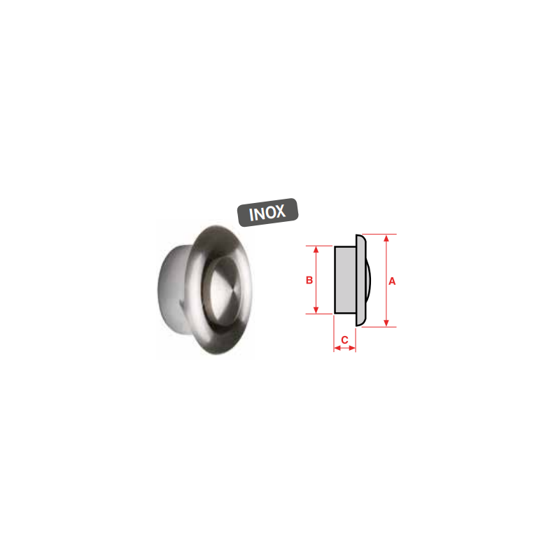 Difusor inox para empotrar regulables