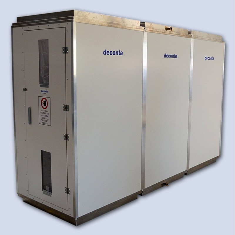 cabina descontaminación amianto