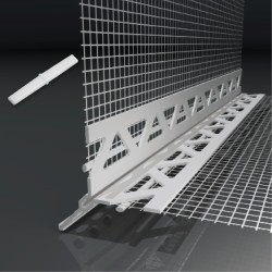 Cantonera PVC 10x10 C/Ala 3-6 mm