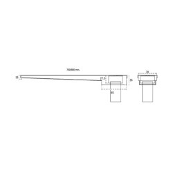 Canaleta Sifónica Plato Ducha INOX. AISI 304L Mod.Extraplana