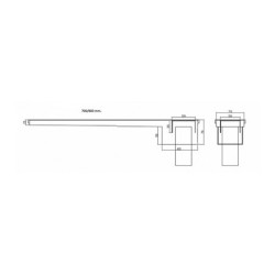 Canaleta Sifónica Plato Ducha INOX. AISI 304L Mod.Plana