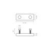 Regleta Pletina P/Perfil Toldo TLD26