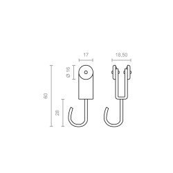 Polea Perfil Pérgola Exterior TLD17