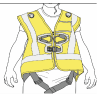 Chaleco HI-VIZ para arneses