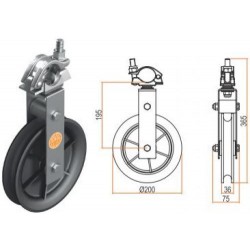 Polea con Abrazadera Mod.255B