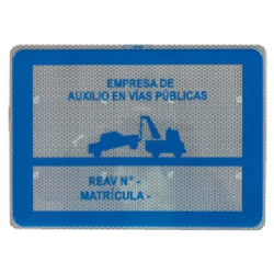 V24 Placa Grúa Servicio Auxilios