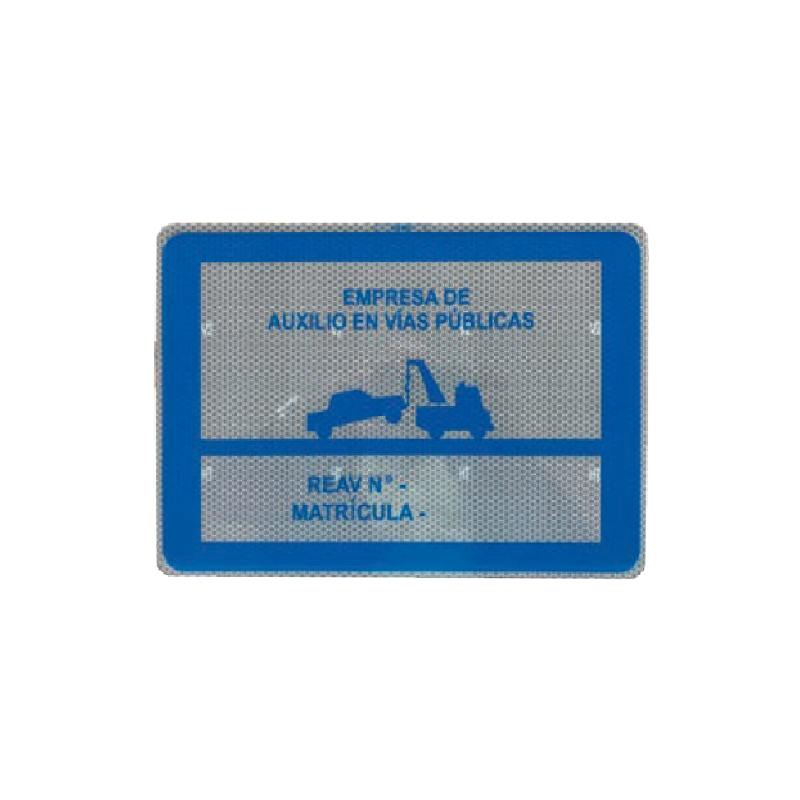 V24 Placa Grúa Servicio Auxilios