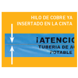 Cinta 15cmx200m Señalización Tubería Agua no Potable