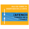 Cinta 15cmx200m Señalización Tubería Agua no Potable
