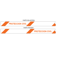 Cinta 10cmx200m Protección Civil GG 300 Dos Caras