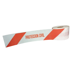 Cinta 10cmx200m Protección Civil GG 300 Dos Caras