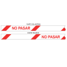 Cinta 10cmx200m NO PASAR GG 300 Dos Caras