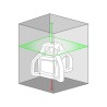 laser rotativo verde