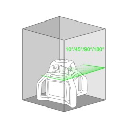 Pack laser rotativo verde