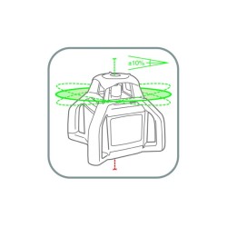 Pack laser rotativo verde