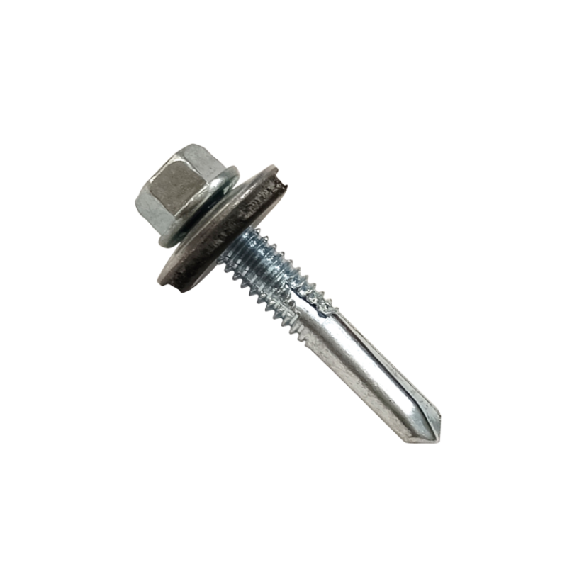 Tornillo viga autoperforante punta broca nº5 Cincado + EPDM