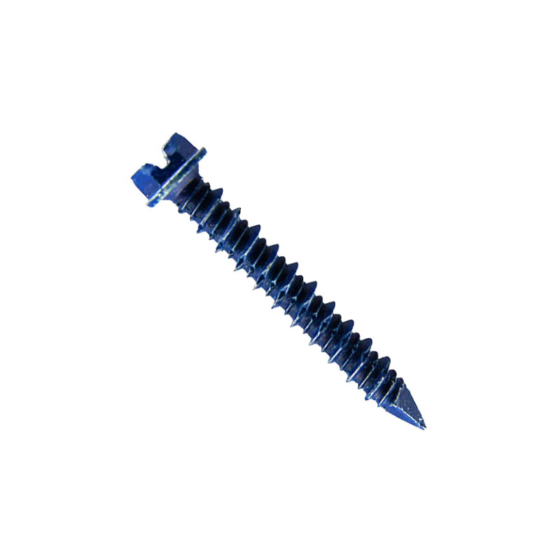 Tornillo autorroscante para hormigón de acero cementado