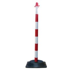 Poste señalización obra