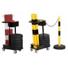 Carrito para transporte de postes y bases